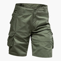 Herren Sommer Cargo Shorts mit Taschen und knielangem Schnitt – Armygrün