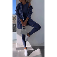 Damen Dreiteiliges Lounge Set | Bequeme – Dunkelblau