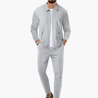 Luis | Stylischer Tech-Suit – Grau