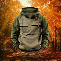 Herren Robuster Abenteuer-Hoodie – Khaki
