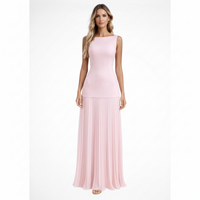 Elina | Damen Elegantes Plissee Maxi Kleid Formell – Plissee Maxi Elegant 2026 – Rosa