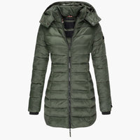Melina | Daunenjacke mit Kapuze – Grün