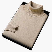 Alexander | Gestrickter Rollkragenpullover – Beige