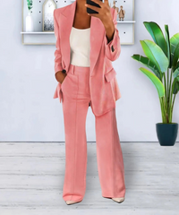 MAIKE - ELEGANTES ZWEITEILIGES FORMAL-OUTFIT – Rosa