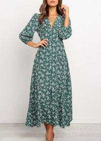 DE MELEINA KLEID – Grün