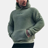 Björn - Fleece hoodie – Grün