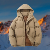 Klassisches Design Kapuzenjacke – Khaki