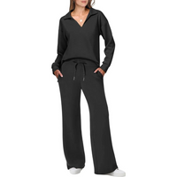 Damen Zweiteiliges Lounge Set | Bequeme – Schwarz