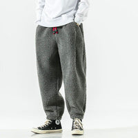 ANSEL - JOGGINGHOSE AUS DICKEM FLEECE – Grau