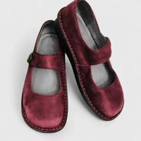 Selina | Damen Slip-On Schuhe Riemendetail Elegant Komfort Alltag – Rot
