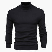Finn | Exklusiver Rollkragenpullover – Schwarz
