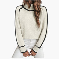 Julia | Kuscheliger Turtleneck-Pullover für Damen – Weiß