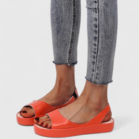Elsa | Damen Plattform Slingback Sandalen Elegant Komfort Sommer Modern – Orange