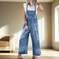 Sophie | Vintage Jumpsuit Damen verstellbar modern – Blau