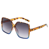 Trendiges Design Übergröße für Damen | UV Schutz – Schwarzer Leopard