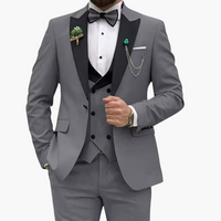 Stylisher Slim Fit Anzug - moderner Look für Herren zur Hochzeit – Grau