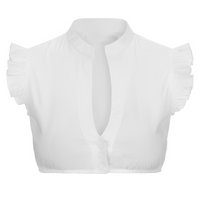 Sharla - Elegante Bluse für das Oktoberfest – Weiß