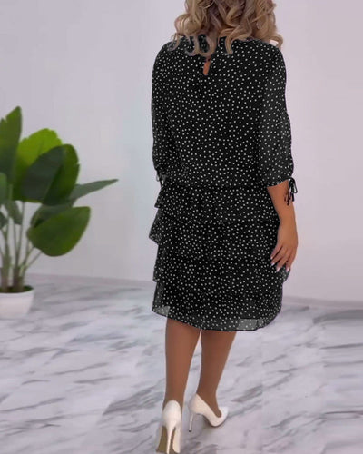 Rebekka - Schichtkleid mit Polka Dots