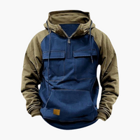 Bernd | Half-Zip Hoodie – Blau