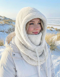 Aloisia™ - Eleganter Hoodie – ein Kokon aus Wärme und Komfort – Weiß