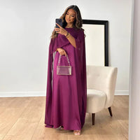 Heidi-Mode | Lange Kleider für Frauen aus Satin – Violett