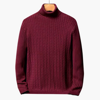 Eugen | Weicher & leichter Rollkragenpullover – Bordeaux