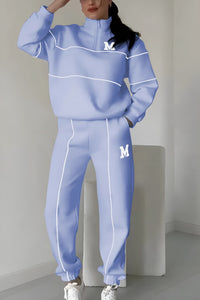 Mandy - Lässiges Zweiteiler-Set – Blau
