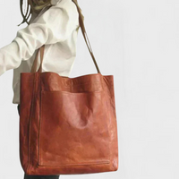 Elise | Stylische Lederhandtasche – Braun