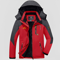 Febous - Trendige Winterjacke für Herren – Rot