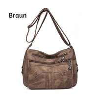 DANIELA - LÄSSIGE WASSERDICHTE TASCHE – Braun