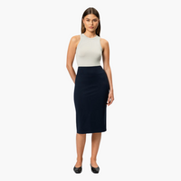 Eleganter Midirock für Damen – vielseitig & stilvoll – Blau