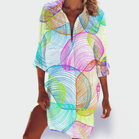 Brigitte | Bunte und leichte Sommerrobe – Regenbogenmuschel