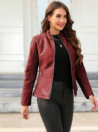Cleemence – Ultra Stylische Jacke – Rot