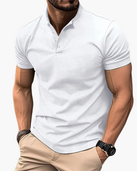 Herren Elegantes Polo Shirt | Zeitloses Poloshirt – Weiß