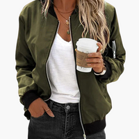 Marlene | Bomberjacke Für Damen – Oliv