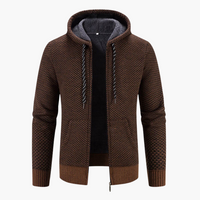 Stefan | Hochwertige Winterjacke mit Kapuze – Braun