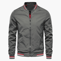 Strukturierte Jacke für Herren – Grau