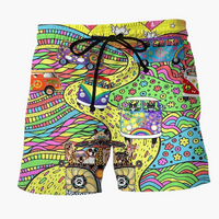 Simon | Bedruckte Badeshorts – Gelb