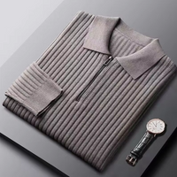 ARMIN - STRICKPULLOVER MIT REISSVERSCHLUSS – Grau
