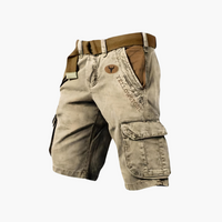 Langarm-Cargohemd mit Taschen für Herren – Khaki
