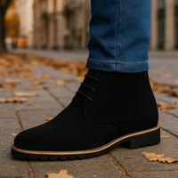 Zampa - Eleganter Schnürstiefel Aus Leder – Schwarz