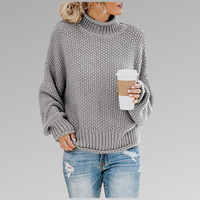Braelyn | Pullover mit hohem Kragen – Grau