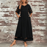 Zora | Maxi-Kleid in zeitloser Eleganz – Schwarz