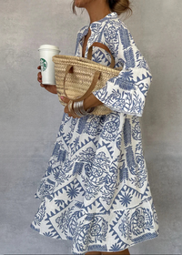 Katie - Vielseitiges und Elegantes Kleid – Blau