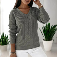 Rena | Warmer Pullover für Damen – Grau