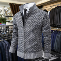 Maximilian | Premium-Strickjacke mit Reißverschluss – Grau