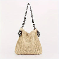 BIRTE - GEFLOCHTENE TASCHE MIT GRIFFEN – Beige
