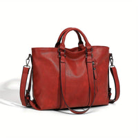Bianca | Vintage Shopper Tasche mit zeitloser Eleganz – Rot