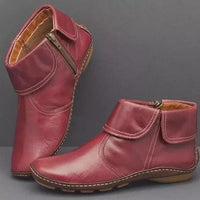 Maya | Gepolstert Rutschfest Stiefeletten – Rot