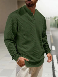 Warriner – Langärmliges Sweatshirt Mit Geometrischem Muster – Grün